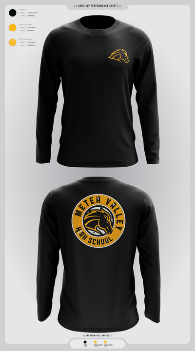Metea Valley High School Cheer 96396999 Long Sleeve Performance Shirt 3