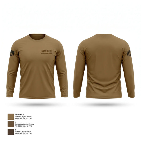 Long Sleeve Performance Shirt, 63rd CEC-I, Army, Teamtime, Team time, sublimation, custom sports apparel, team uniforms, spirit wear, spiritwear, sports uniforms, custom shirts, team store, custom team store, fundraiser sports, apparel fundraiser