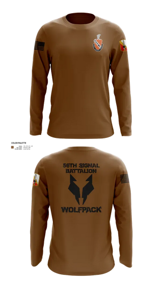 Long Sleeve Performance Shirt, 56th Signal Battalion, Army, Teamtime, Team time, sublimation, custom sports apparel, team uniforms, spirit wear, spiritwear, sports uniforms, custom shirts, team store, custom team store, fundraiser sports, apparel fundraiser