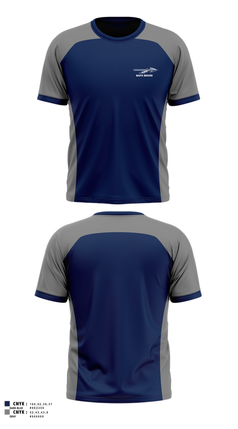 Short Sleeve Performance Shirt, NAPA, Men's Soccer, Teamtime, Team time, sublimation, custom sports apparel, team uniforms, spirit wear, spiritwear, sports uniforms, custom shirts, team store, custom team store, fundraiser sports, apparel fundraiser