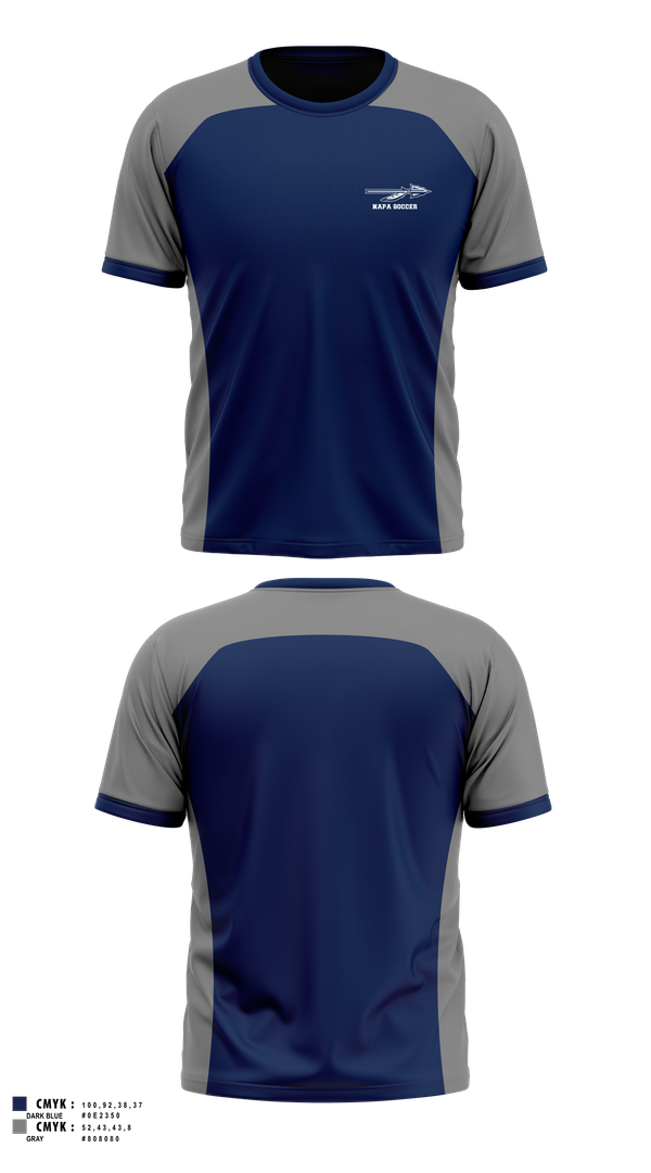 Short Sleeve Performance Shirt, NAPA, Men's Soccer, Teamtime, Team time, sublimation, custom sports apparel, team uniforms, spirit wear, spiritwear, sports uniforms, custom shirts, team store, custom team store, fundraiser sports, apparel fundraiser