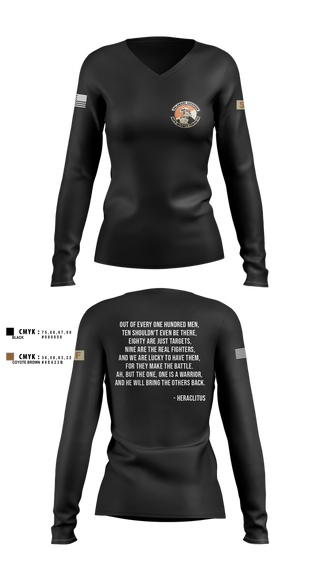 Womens Long Sleeve Vneck Shirt, 166 SFS, , Teamtime, Team time, sublimation, custom sports apparel, team uniforms, spirit wear, spiritwear, sports uniforms, custom shirts, team store, custom team store, fundraiser sports, apparel fundraiser