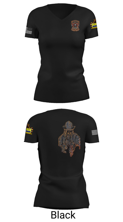Repair division 53325432 Women's Short Sleeve V-neck Shirt - 27