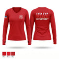 Twin Township Women's Long Sleeve V-neck Shirt - 1