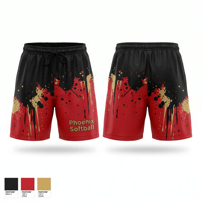 Phoenix Softball Athletic Shorts With Pockets - 1