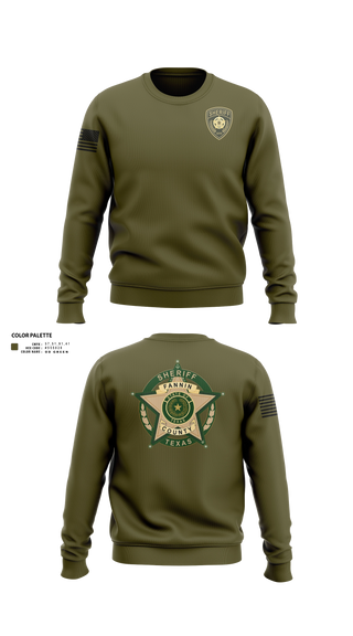 Crew Neck Sweatshirt, Fannin County Sheriff's Office, Police, Teamtime, Team time, sublimation, custom sports apparel, team uniforms, spirit wear, spiritwear, sports uniforms, custom shirts, team store, custom team store, fundraiser sports, apparel fundraiser