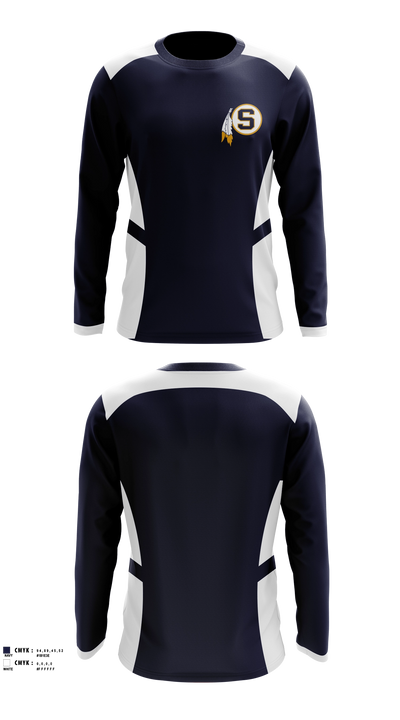 Sterling Boys Basketball Long Sleeve Performance Shirt - 3