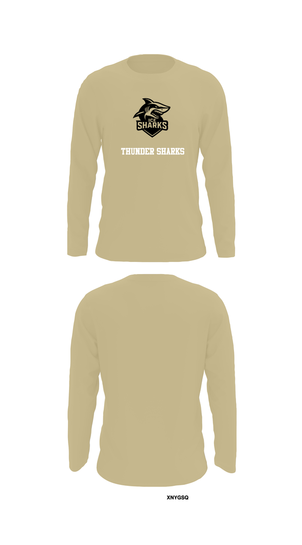 Long Sleeve Performance Shirt, Thunder Sharks, Ice Hockey, Teamtime, Team time, sublimation, custom sports apparel, team uniforms, spirit wear, spiritwear, sports uniforms, custom shirts, team store, custom team store, fundraiser sports, apparel fundraiser