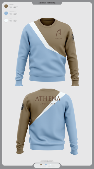 Crew Neck Sweatshirt, Athena Gun Club, , Teamtime, Team time, sublimation, custom sports apparel, team uniforms, spirit wear, spiritwear, sports uniforms, custom shirts, team store, custom team store, fundraiser sports, apparel fundraiser