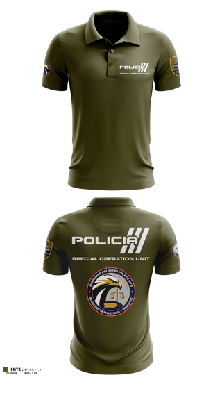 Short Sleeve Performance Polo, Inteligencia criminal, Police, Teamtime, Team time, sublimation, custom sports apparel, team uniforms, spirit wear, spiritwear, sports uniforms, custom shirts, team store, custom team store, fundraiser sports, apparel fundraiser