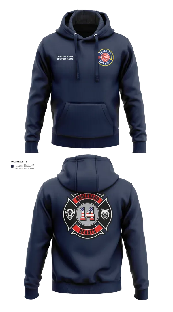 Hoodie, Gallatin Fire Department Station 4, Fire Department, Teamtime, Team time, sublimation, custom sports apparel, team uniforms, spirit wear, spiritwear, sports uniforms, custom shirts, team store, custom team store, fundraiser sports, apparel fundraiser