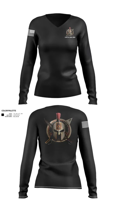 108th Air Defense Artillery Brigade 44392598 Women's Long Sleeve V-neck Shirt - 40