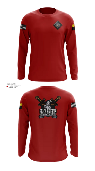 Long Sleeve Performance Shirt, B Co 832nd OD BN, , Teamtime, Team time, sublimation, custom sports apparel, team uniforms, spirit wear, spiritwear, sports uniforms, custom shirts, team store, custom team store, fundraiser sports, apparel fundraiser