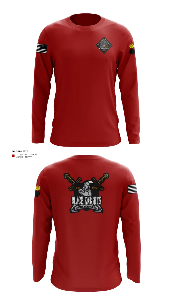 Long Sleeve Performance Shirt, B Co 832nd OD BN, , Teamtime, Team time, sublimation, custom sports apparel, team uniforms, spirit wear, spiritwear, sports uniforms, custom shirts, team store, custom team store, fundraiser sports, apparel fundraiser