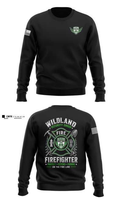 Wildland Security Group Crew Neck Sweatshirt - 11