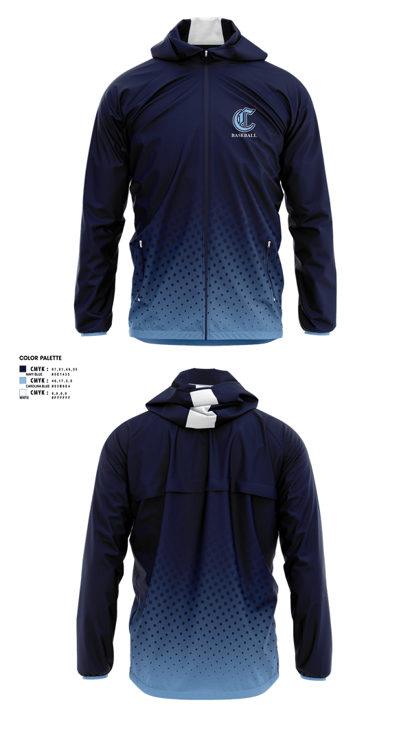Windbreaker, Bishop Canevin, Baseball, Teamtime, Team time, sublimation, custom sports apparel, team uniforms, spirit wear, spiritwear, sports uniforms, custom shirts, team store, custom team store, fundraiser sports, apparel fundraiser