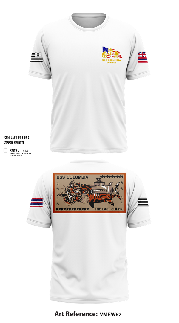 Short Sleeve Performance Shirt, USS Columbia, , Teamtime, Team time, sublimation, custom sports apparel, team uniforms, spirit wear, spiritwear, sports uniforms, custom shirts, team store, custom team store, fundraiser sports, apparel fundraiser