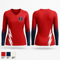 Mull Mustangs 47908731 Women's Long Sleeve V-neck Shirt - 1
