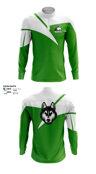Quarter Zip Jacket, North Huskies, Track & Field, Teamtime, Team time, sublimation, custom sports apparel, team uniforms, spirit wear, spiritwear, sports uniforms, custom shirts, team store, custom team store, fundraiser sports, apparel fundraiser
