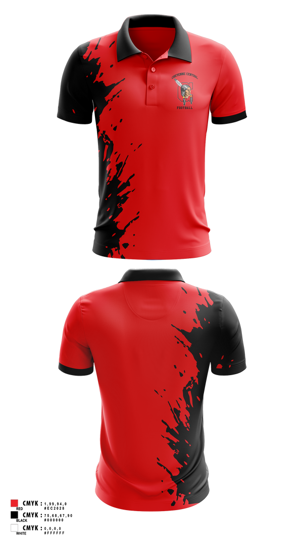 Short Sleeve Performance Polo, Cheyenne Central, , Teamtime, Team time, sublimation, custom sports apparel, team uniforms, spirit wear, spiritwear, sports uniforms, custom shirts, team store, custom team store, fundraiser sports, apparel fundraiser