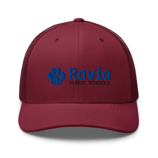 Ravia Middle School Basketball Retro Trucker Hat | Yupoong 6606