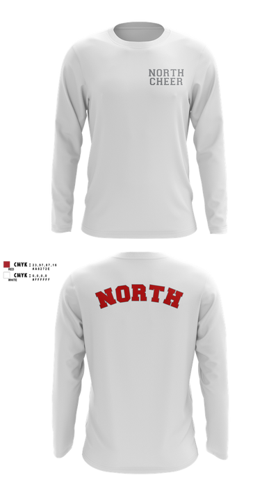 North Attleborough High School Cheer 88392583 Long Sleeve Performance Shirt 4