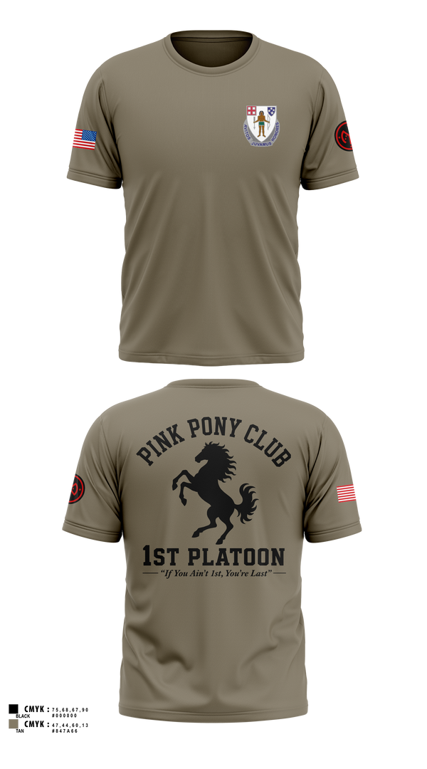 Short Sleeve Performance Shirt, 1/182 1st Platoon, National Guard, Teamtime, Team time, sublimation, custom sports apparel, team uniforms, spirit wear, spiritwear, sports uniforms, custom shirts, team store, custom team store, fundraiser sports, apparel fundraiser