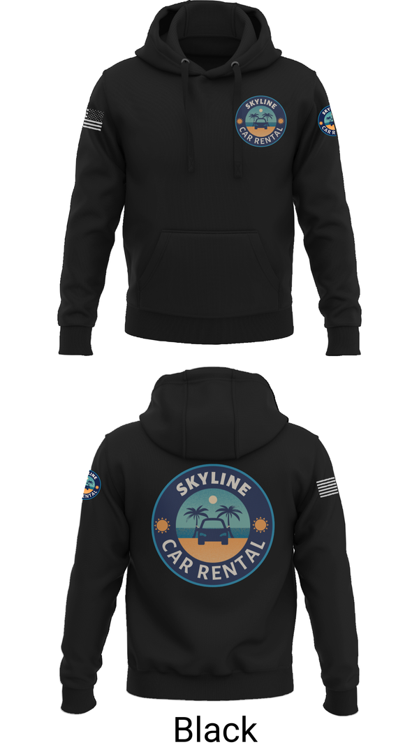 Hoodie, Skyline Car Rental, Men's Basketball, Teamtime, Team time, sublimation, custom sports apparel, team uniforms, spirit wear, spiritwear, sports uniforms, custom shirts, team store, custom team store, fundraiser sports, apparel fundraiser