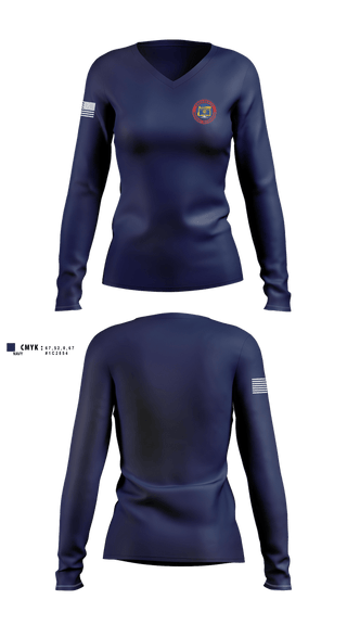 Womens Long Sleeve Vneck Shirt, EMS (Eastern Oregon)Oregon EMS, EMS/EMT, Teamtime, Team time, sublimation, custom sports apparel, team uniforms, spirit wear, spiritwear, sports uniforms, custom shirts, team store, custom team store, fundraiser sports, apparel fundraiser