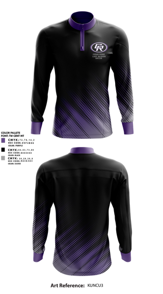 Quarter Zip Jacket, Cedar Ridge Lady Raiders Soccer, Women's Soccer, Teamtime, Team time, sublimation, custom sports apparel, team uniforms, spirit wear, spiritwear, sports uniforms, custom shirts, team store, custom team store, fundraiser sports, apparel fundraiser