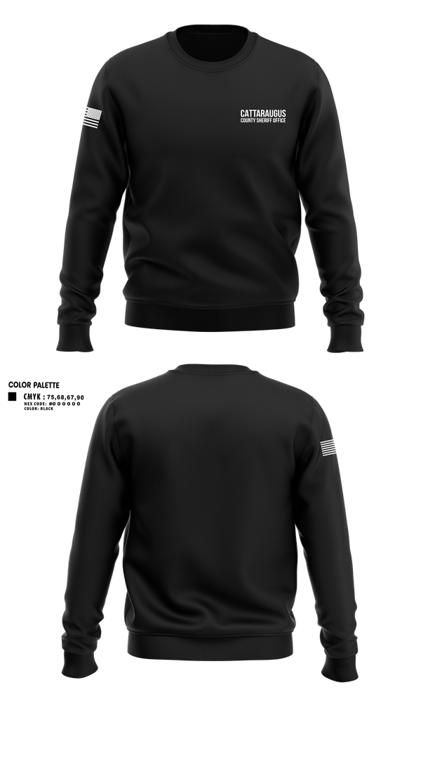 Crew Neck Sweatshirt, Cattaraugus County Sheriff Office, Police, Teamtime, Team time, sublimation, custom sports apparel, team uniforms, spirit wear, spiritwear, sports uniforms, custom shirts, team store, custom team store, fundraiser sports, apparel fundraiser