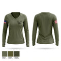 DeKalb County Sheriff's Office Women's Long Sleeve V-neck Shirt - 1