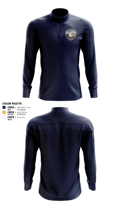 Florida Bulldogs Hockey 40347739 Quarter Zip Jacket - 1