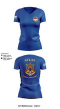A Co, 115th BSB, 1CD Women's Short Sleeve V-neck Shirt - 21