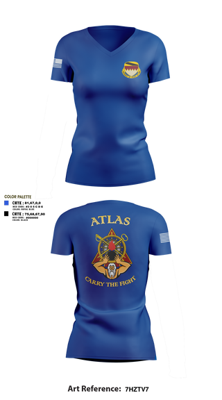 Womens Short Sleeve Vneck Shirt, A Co, 115th BSB, 1CD, Army, Teamtime, Team time, sublimation, custom sports apparel, team uniforms, spirit wear, spiritwear, sports uniforms, custom shirts, team store, custom team store, fundraiser sports, apparel fundraiser