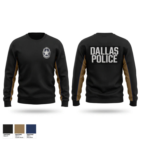 Crew Neck Sweatshirt, Dallas Police Department, Police, Teamtime, Team time, sublimation, custom sports apparel, team uniforms, spirit wear, spiritwear, sports uniforms, custom shirts, team store, custom team store, fundraiser sports, apparel fundraiser