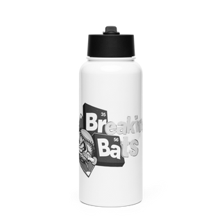 Breaking Bats 72578241 Stainless Steel Water Bottle with a Straw Lid