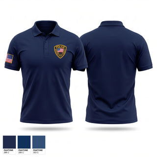 Short Sleeve Performance Polo, Wheeling Police Department, Police, Teamtime, Team time, sublimation, custom sports apparel, team uniforms, spirit wear, spiritwear, sports uniforms, custom shirts, team store, custom team store, fundraiser sports, apparel fundraiser