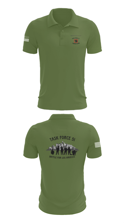 1-185th IN BN 23098536 Short Sleeve Performance Polo - 45