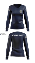Struthers Police Department Women's Long Sleeve V-neck Shirt - 6