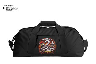 Duffle Bag, Sibley District 2, Fire Department, Teamtime, Team time, sublimation, custom sports apparel, team uniforms, spirit wear, spiritwear, sports uniforms, custom shirts, team store, custom team store, fundraiser sports, apparel fundraiser