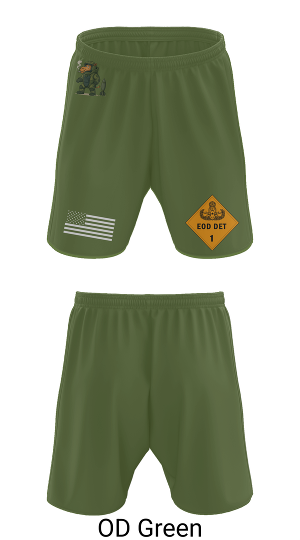 Athletic Shorts With Pockets, 1st EOD DET, , Teamtime, Team time, sublimation, custom sports apparel, team uniforms, spirit wear, spiritwear, sports uniforms, custom shirts, team store, custom team store, fundraiser sports, apparel fundraiser