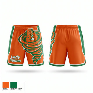 Athletic Shorts With Pockets, Lady Canes, Softball, Teamtime, Team time, sublimation, custom sports apparel, team uniforms, spirit wear, spiritwear, sports uniforms, custom shirts, team store, custom team store, fundraiser sports, apparel fundraiser