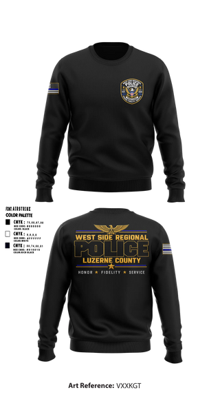 Crew Neck Sweatshirt, West Side regional police department, Police, Teamtime, Team time, sublimation, custom sports apparel, team uniforms, spirit wear, spiritwear, sports uniforms, custom shirts, team store, custom team store, fundraiser sports, apparel fundraiser