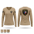 McLennan County Sheriff’s Office Women's Long Sleeve V-neck Shirt - 1