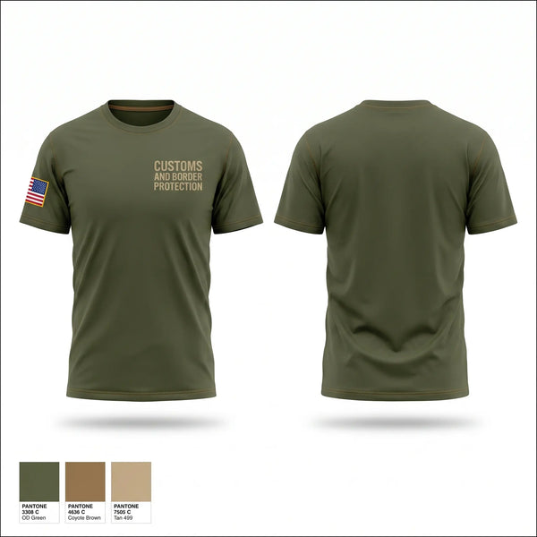 Old School Cotton Feel Shirt, Customs and Border Protection, Police, Teamtime, Team time, sublimation, custom sports apparel, team uniforms, spirit wear, spiritwear, sports uniforms, custom shirts, team store, custom team store, fundraiser sports, apparel fundraiser