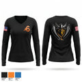 F006-26 Women's Long Sleeve V-neck Shirt - 1
