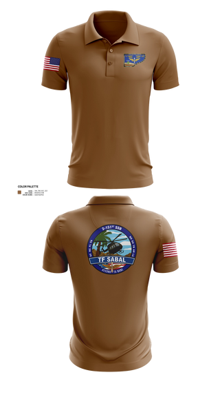 Short Sleeve Performance Polo, TF Sabal, National Guard, Teamtime, Team time, sublimation, custom sports apparel, team uniforms, spirit wear, spiritwear, sports uniforms, custom shirts, team store, custom team store, fundraiser sports, apparel fundraiser