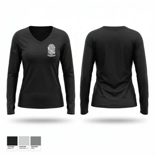 Womens Long Sleeve Vneck Shirt, CPD 86th PCT, Police, Teamtime, Team time, sublimation, custom sports apparel, team uniforms, spirit wear, spiritwear, sports uniforms, custom shirts, team store, custom team store, fundraiser sports, apparel fundraiser