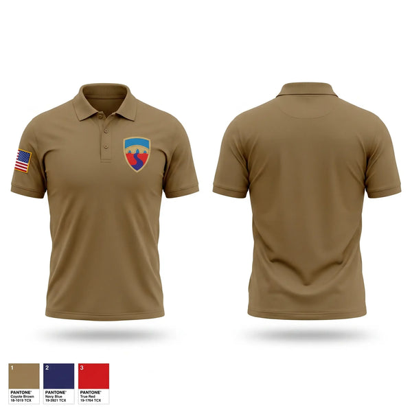 Short Sleeve Performance Polo, HHC, 155th CSSB, Army, Teamtime, Team time, sublimation, custom sports apparel, team uniforms, spirit wear, spiritwear, sports uniforms, custom shirts, team store, custom team store, fundraiser sports, apparel fundraiser